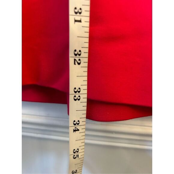 Y2K Armani Exchange Front Cinched Fitted Red Dress Sz 8 fits smaller - Picture 7 of 7